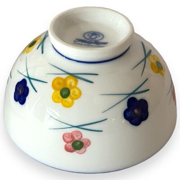MISTY ROSE Floral Rice Bowls Set of 4 - Picture 3 of 8